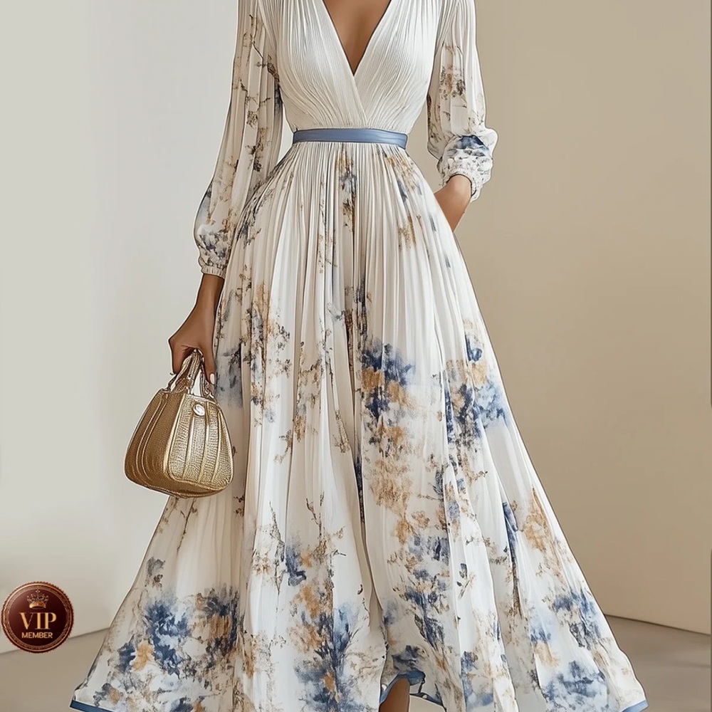 Elegant Floral Maxi Dress NWT